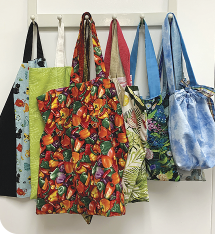 library tote bolsa pattern