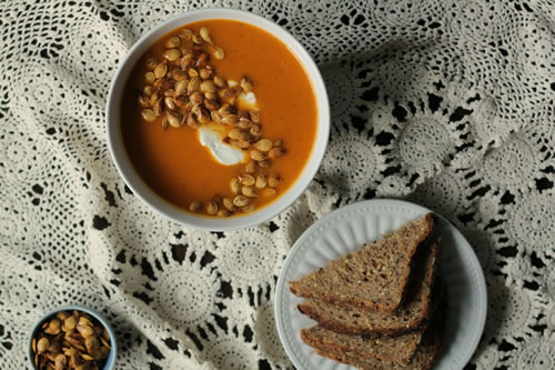 Sweet Potato and Acorn Squash Soup