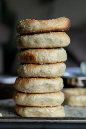 Salted IPA Bagels using a brew from Whitewater Brewing Co.